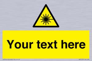 Custom Laser Hazard Sign